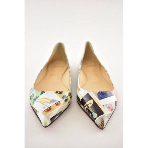 Christian Louboutin Ballalla Patent Collage Pointed Toe Ballerina Ballet Flat 36 - Picture 5 of 12